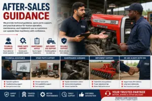After-sales guidance for Massey Ferguson tractors in Nigeria including technical advice, spare parts support, maintenance guidance and implement operation support