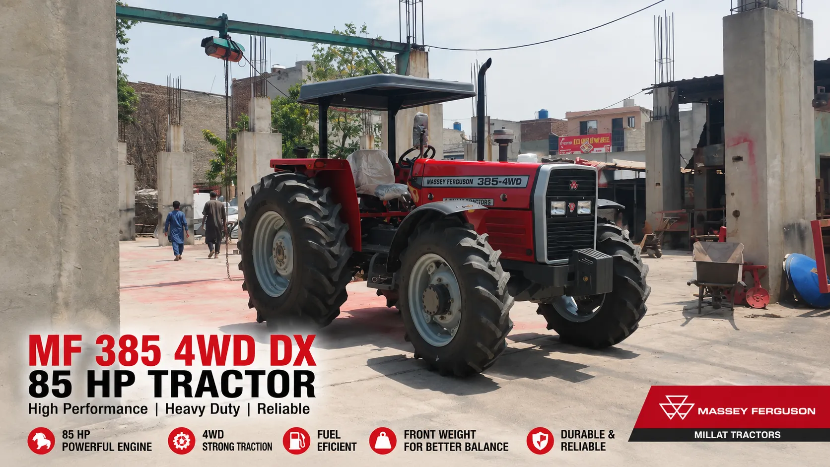 MF 385 4WD Deluxe 85 HP Tractor for sale in Nigeria
