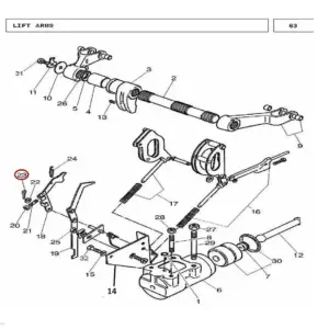 Millat Massey Ferguson Tractor Spare Part PIN COTTER 26110126110 - Massey Ferguson tractor spare part